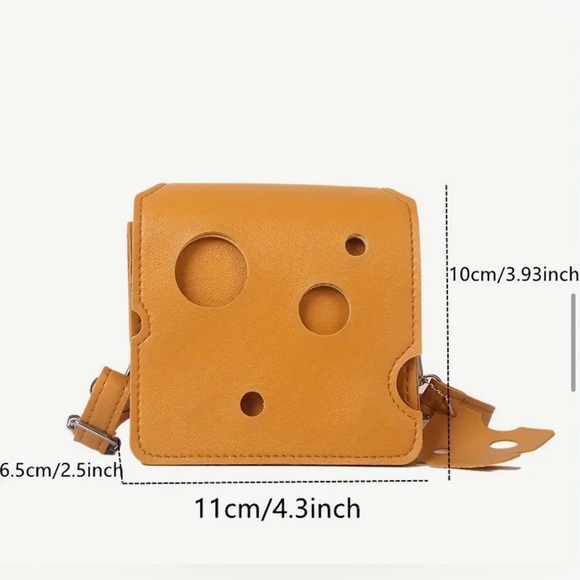 New Swiss Cheese 🧀 Yellow Crossbody Bag - Picture 4 of 5